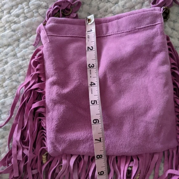 🦄 Rare Spell Wild Belle Suede Fringe Crossbody Bag - Picture 7 of 11